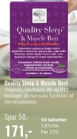 Din Lokale Helsekost Quality Sleep & Muscle Rest tilbud