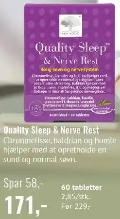 Din Lokale Helsekost Quality Sleep & Nerve Rest tilbud