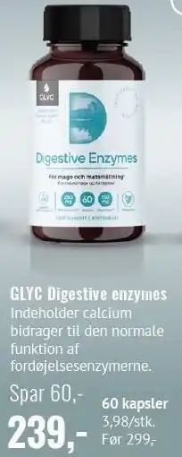 Din Lokale Helsekost GLYC Digestive enzymes tilbud