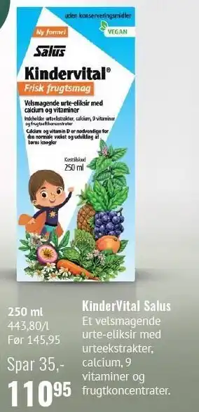 Din Lokale Helsekost KinderVital Salus tilbud