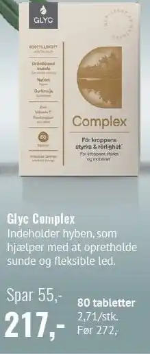 Din Lokale Helsekost Glyc Complex tilbud