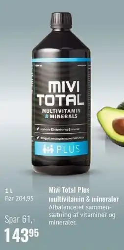 Din Lokale Helsekost Mivi Total Plus multivitamin & mineraler tilbud