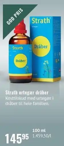 Din Lokale Helsekost Strath urtegær dråber tilbud