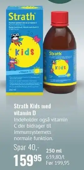 Din Lokale Helsekost Strath Kids med vitamin D tilbud