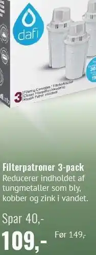 Din Lokale Helsekost Filterpatroner 3-pack tilbud