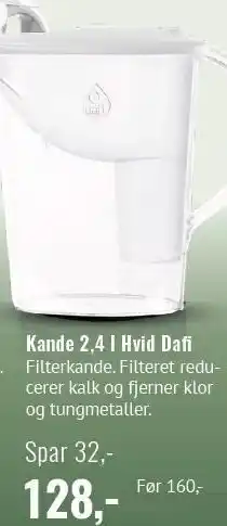 Din Lokale Helsekost Kande 2,4 l Hvid Dafi tilbud