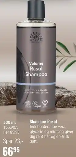 Din Lokale Helsekost Shampoo Rasul 500 ml tilbud