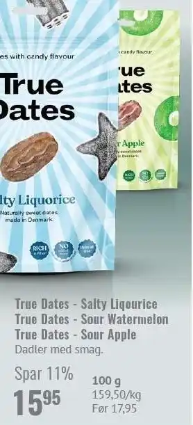 Din Lokale Helsekost True Dates 100 g tilbud