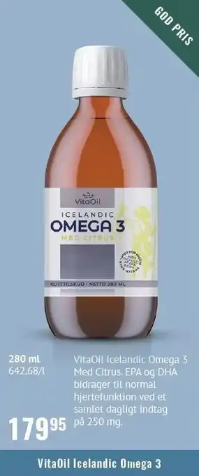 Din Lokale Helsekost VitaOil Icelandic Omega 3 tilbud