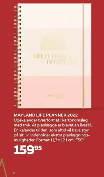 Bog & idé Mayland life planner 2022 tilbud