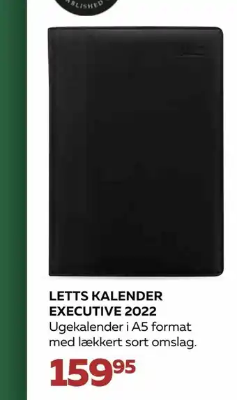 Bog & idé Letts kalender executive 2022 tilbud