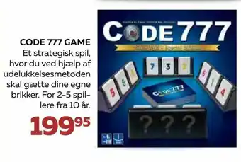 Code 777 game