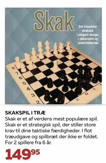 Skakspil i træ
