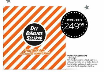 Bog & idé DET DÅRLIGE SELSKAB - Grundspil tilbud