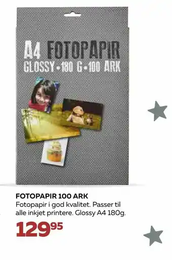 Fotopapir 100 ark