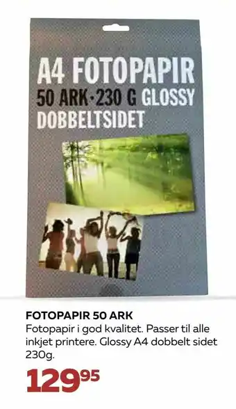Fotopapir 50 ark