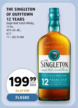 Scandinavian Park THE SINGLETON OF DUFFTOWN 12 YEARS tilbud