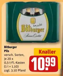 REWE Bitburger Pils tilbud