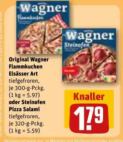 REWE Original Wagner Flammkuchen Elsässer Art tilbud