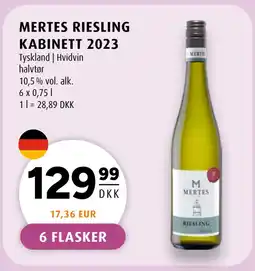 Scandinavian Park MERTES RIESLING KABINETT 2023 tilbud