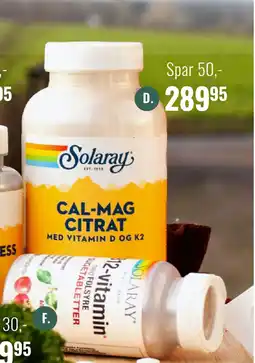 Din Lokale Helsekost Calcium Magnesium Citrat med vitamin D tilbud