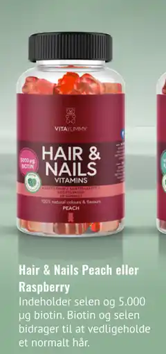 Din Lokale Helsekost Hair & Nails Peach eller Raspberry tilbud