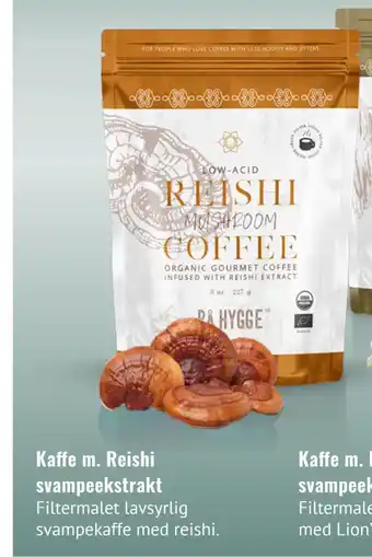 Din Lokale Helsekost Kaffe m. Reishi svampeekstrakt tilbud