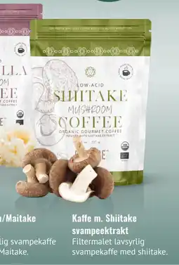 Din Lokale Helsekost Kaffe m. Shiitake svampeektrakt tilbud