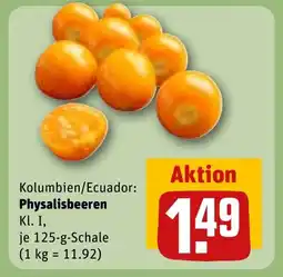 REWE Kolumbien/Ecuador: Physalisbeeren Kl. I, tilbud