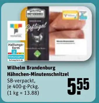 REWE Wilhelm Brandenburg Hähnchen-Minutenschnitzel tilbud