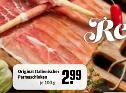 REWE Original Italienischer Parmaschinken tilbud