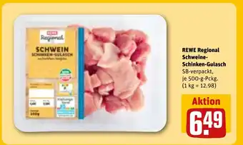 REWE REWE Regional Schweine- Schinken-Gulasch tilbud