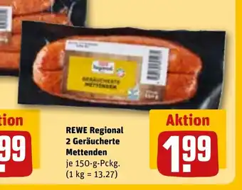 REWE REWE Regional 2 Geräucherte Mettenden tilbud