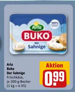 REWE Arla Buko Der Sahnige Frischkäse, tilbud