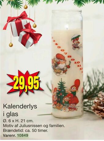Harald Nyborg Kalenderlys i glas tilbud
