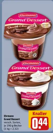 REWE Ehrmann Grand Dessert versch. Sorten, tilbud