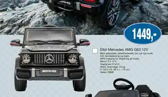 Harald Nyborg Elbil Mercedes AMG G63 12V tilbud