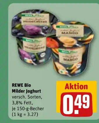 REWE REWE Bio Milder Joghurt tilbud