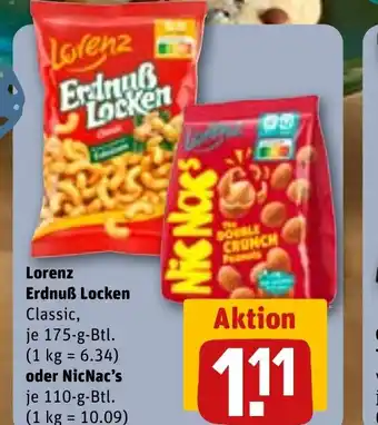 REWE Lorenz Erdnuß Locken tilbud