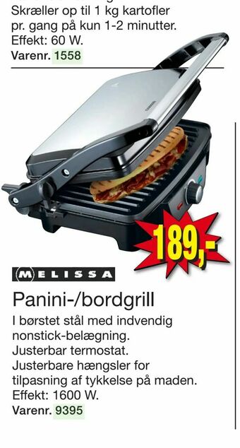 Harald Nyborg Panini-/bordgrill tilbud