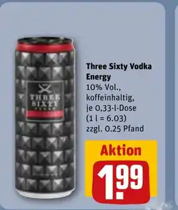 REWE Three Sixty Vodka tilbud