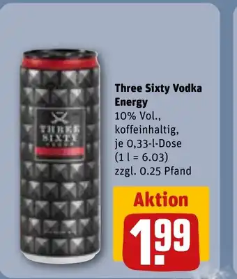 REWE Three Sixty Vodka tilbud