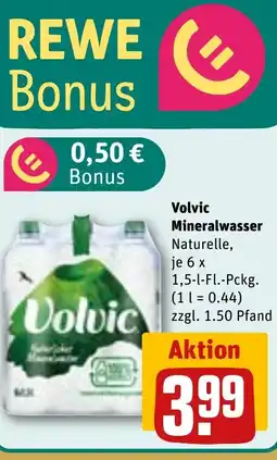 REWE Volvic Mineralwasser Naturelle, tilbud