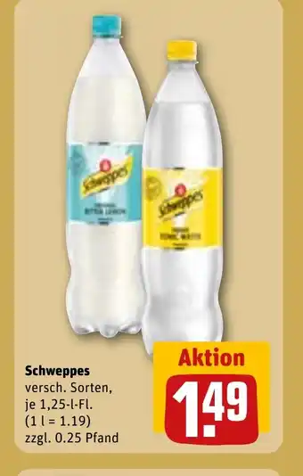 REWE Schweppes versch. Sorten tilbud