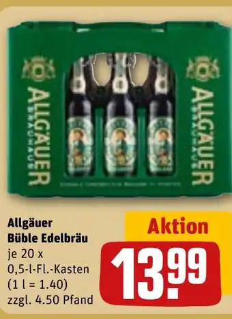 REWE Allgäuer Büble Edelbräu tilbud