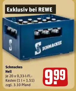 REWE Schmackes Hell tilbud