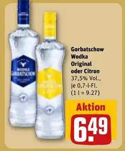 REWE Gorbatschow Wodka Original tilbud