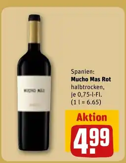 REWE Spanien: Mucho Mas Rot tilbud