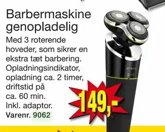 Barber maskine genopladelig