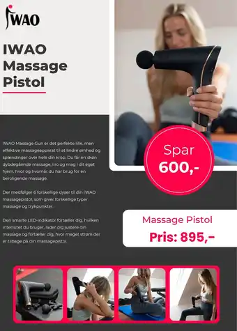 IWAO IWAO Massage Pistol tilbud